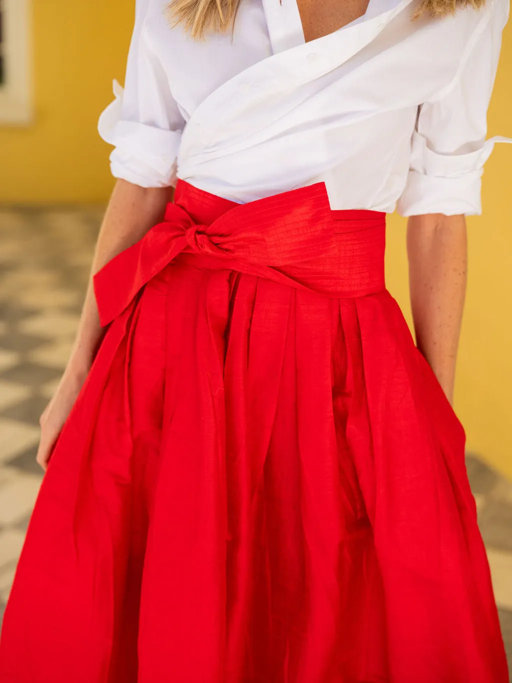 Ball Skirt - Fiery Red sold by Julia Amory product image thumbnail 3