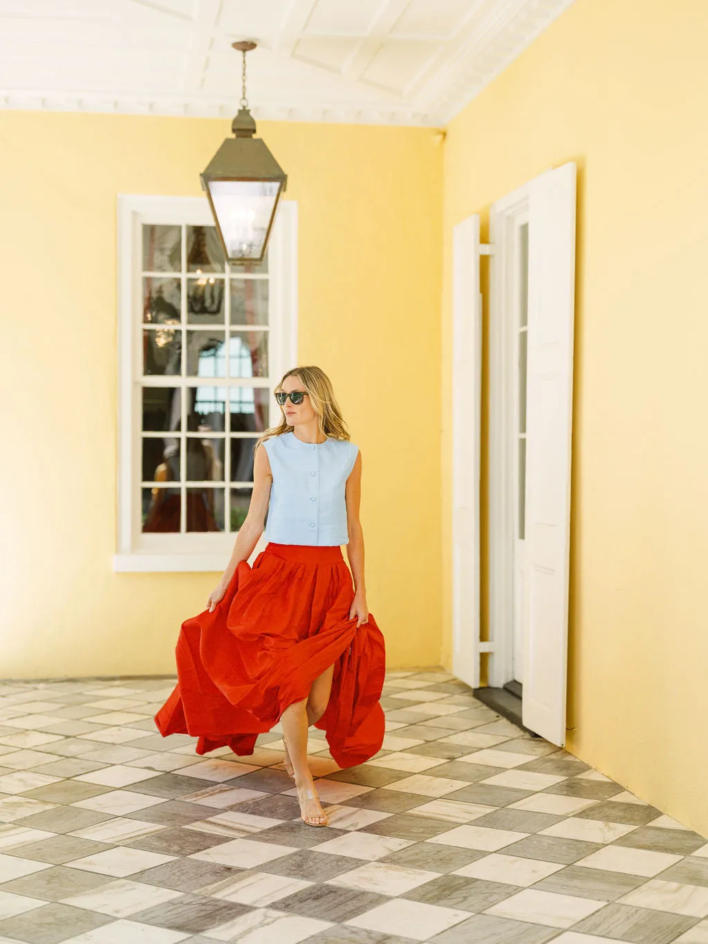 Ball Skirt - Fiery Red sold by Julia Amory product image thumbnail 5