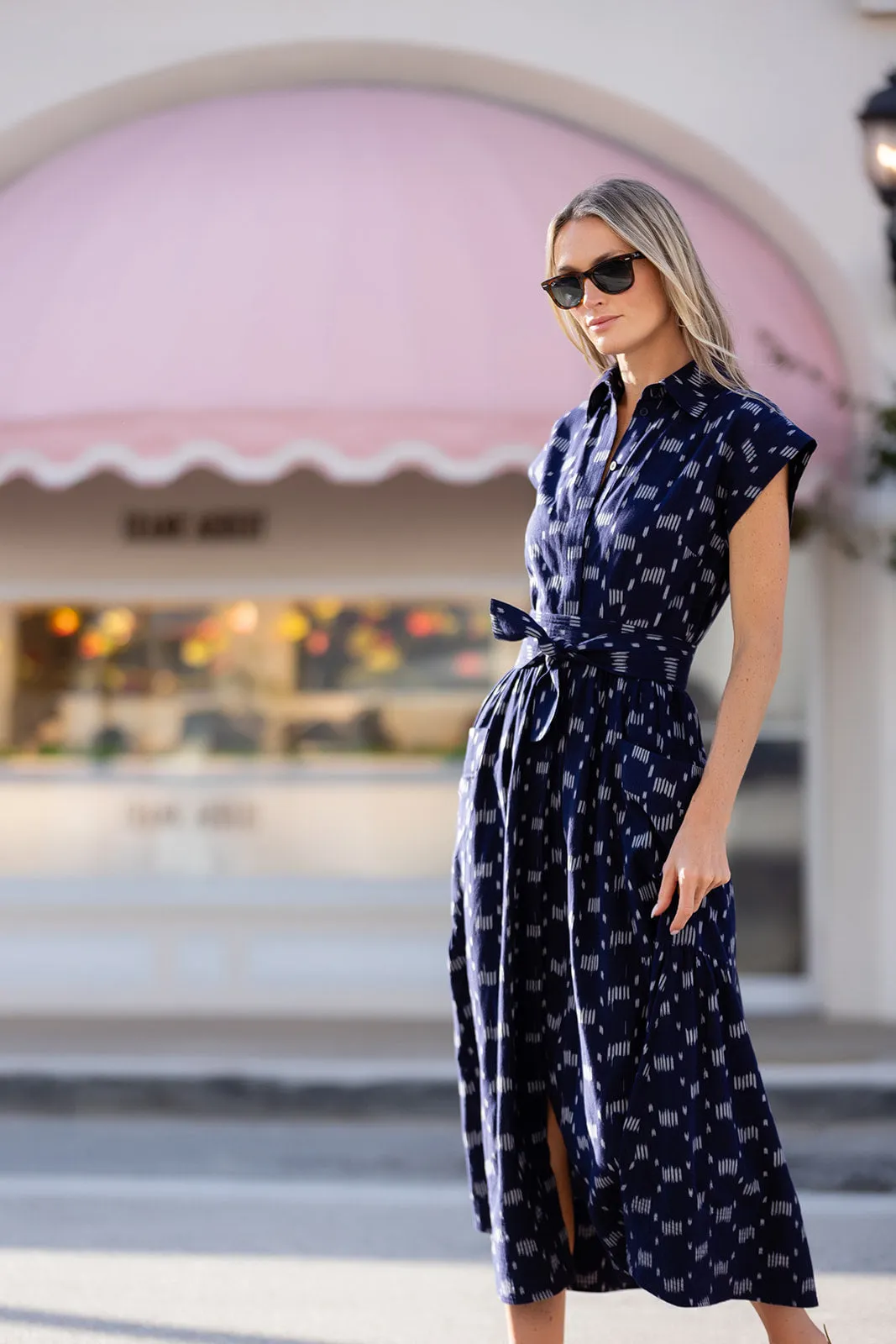 Betty Dress - Twilight Ikat sold by Julia Amory product image thumbnail 3