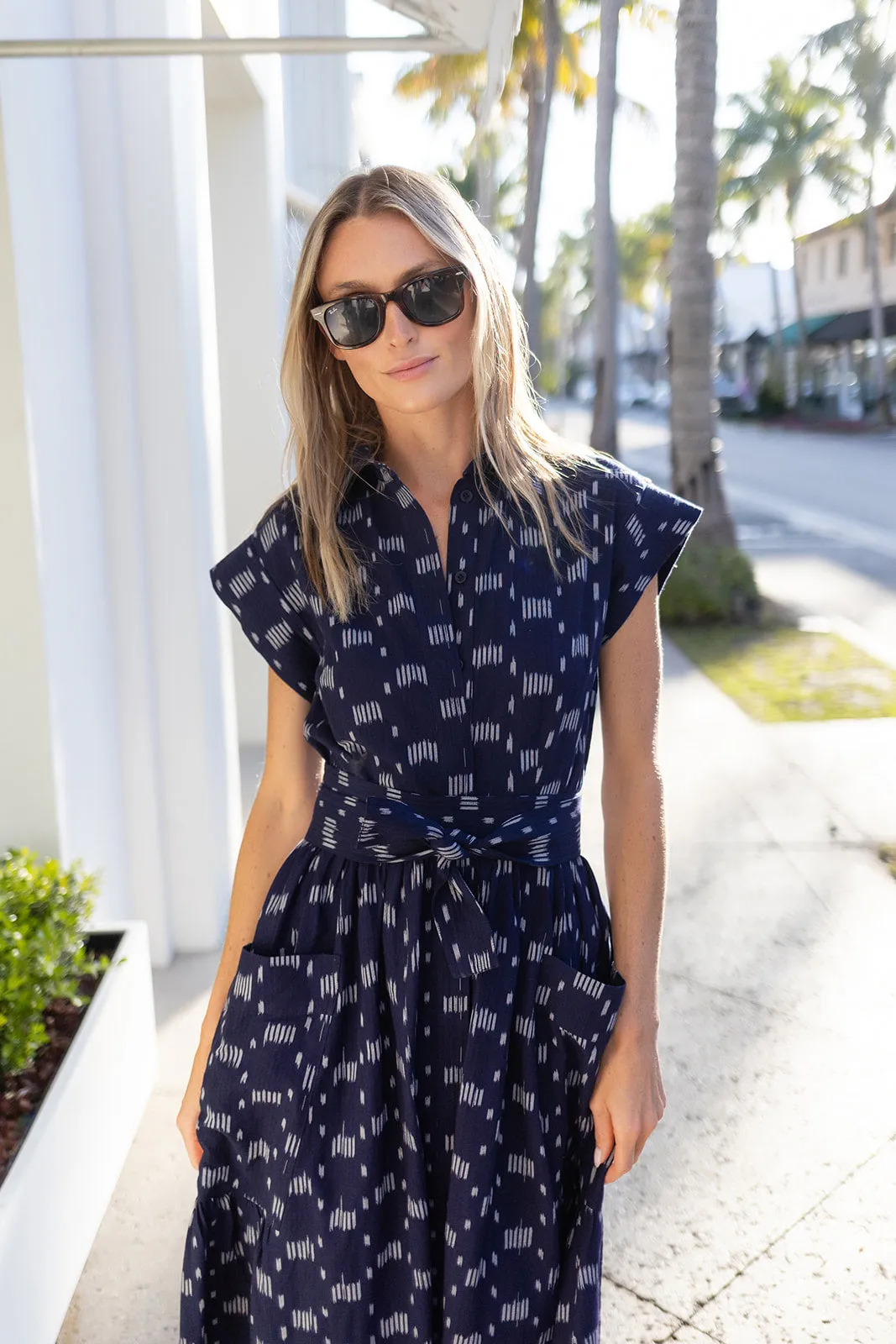 Betty Dress - Twilight Ikat sold by Julia Amory product image thumbnail 4