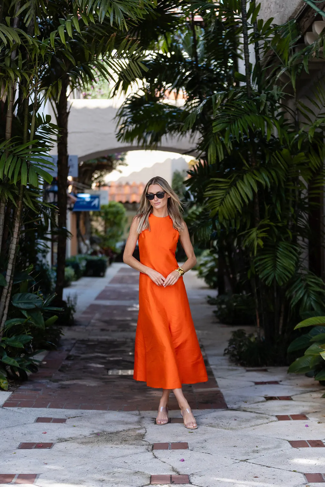 Jane Dress - Tangerine sold by Julia Amory product image thumbnail 4