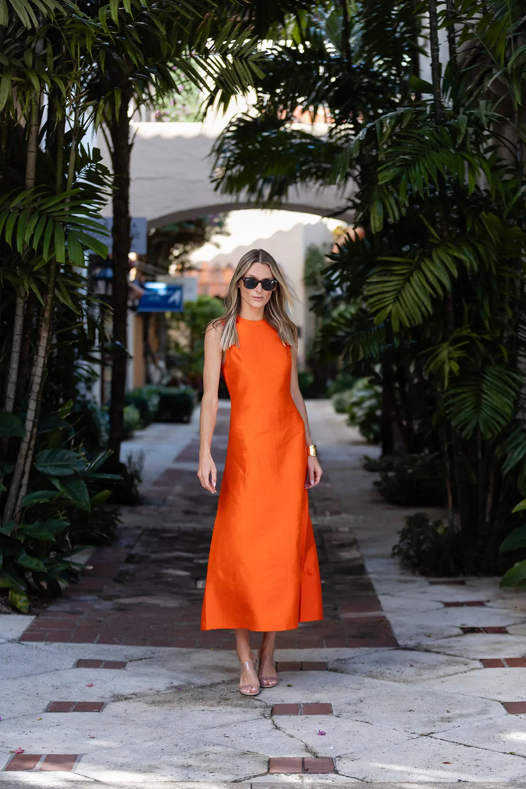 Jane Dress - Tangerine sold by Julia Amory product image thumbnail 3
