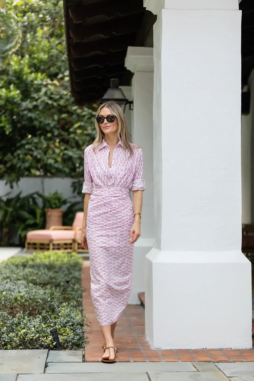 The JA Husband Shirt - Iris Aztec sold by Julia Amory product image thumbnail 5