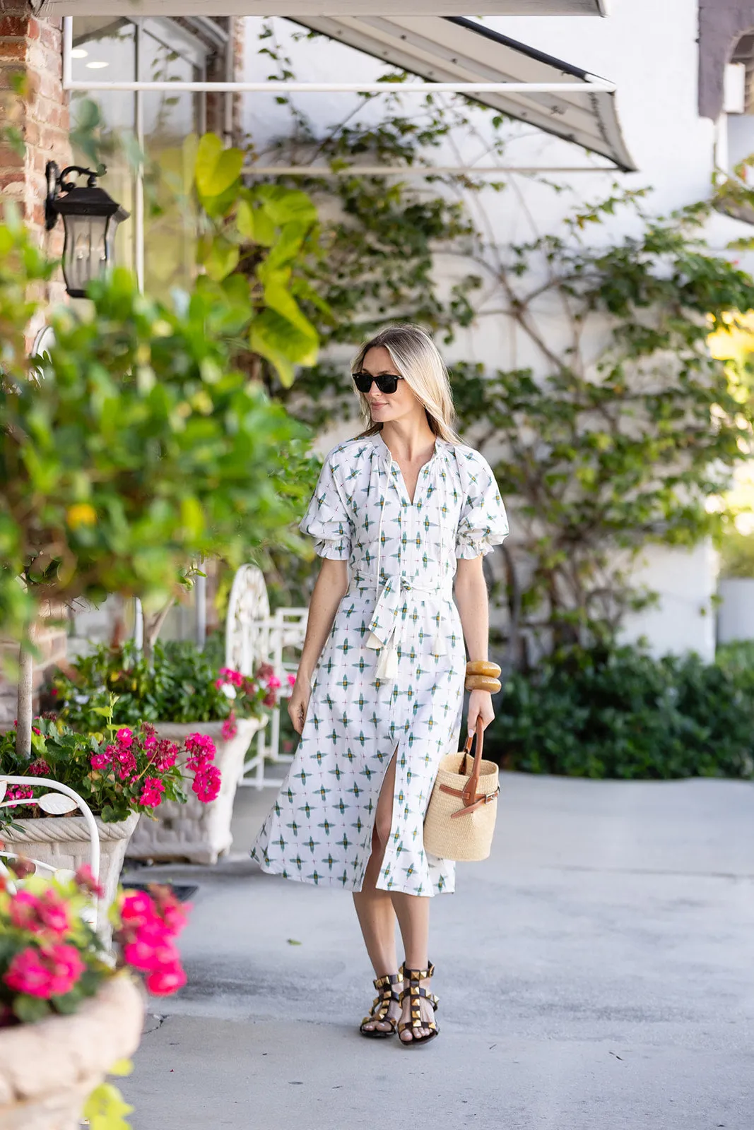 Zoe Dress Ikat - Blanc sold by Julia Amory product image thumbnail 5