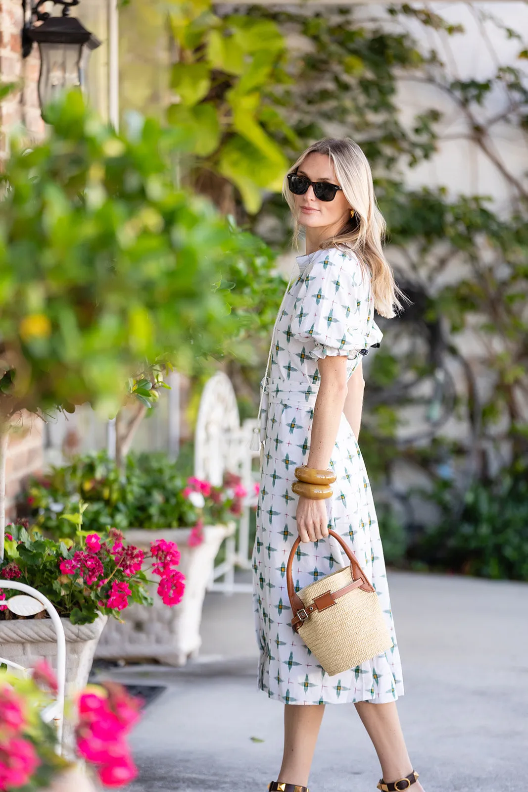 Zoe Dress Ikat - Blanc sold by Julia Amory product image thumbnail 2