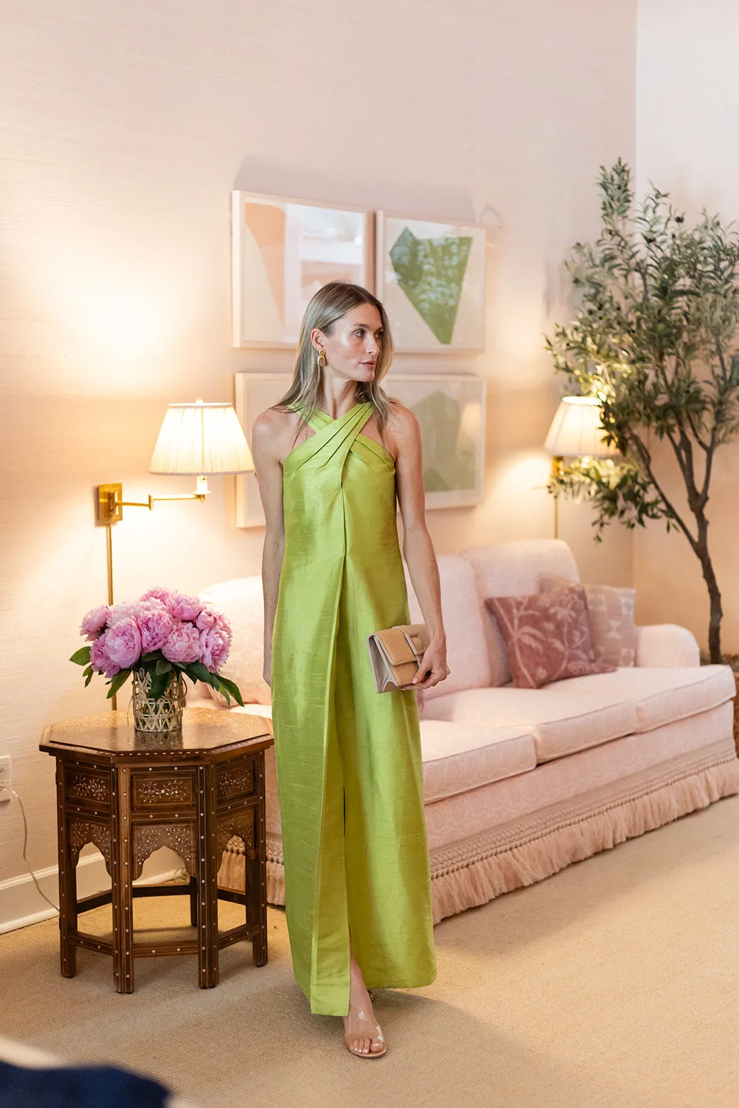 Camille Dress - Chartreuse sold by Julia Amory product image thumbnail 4