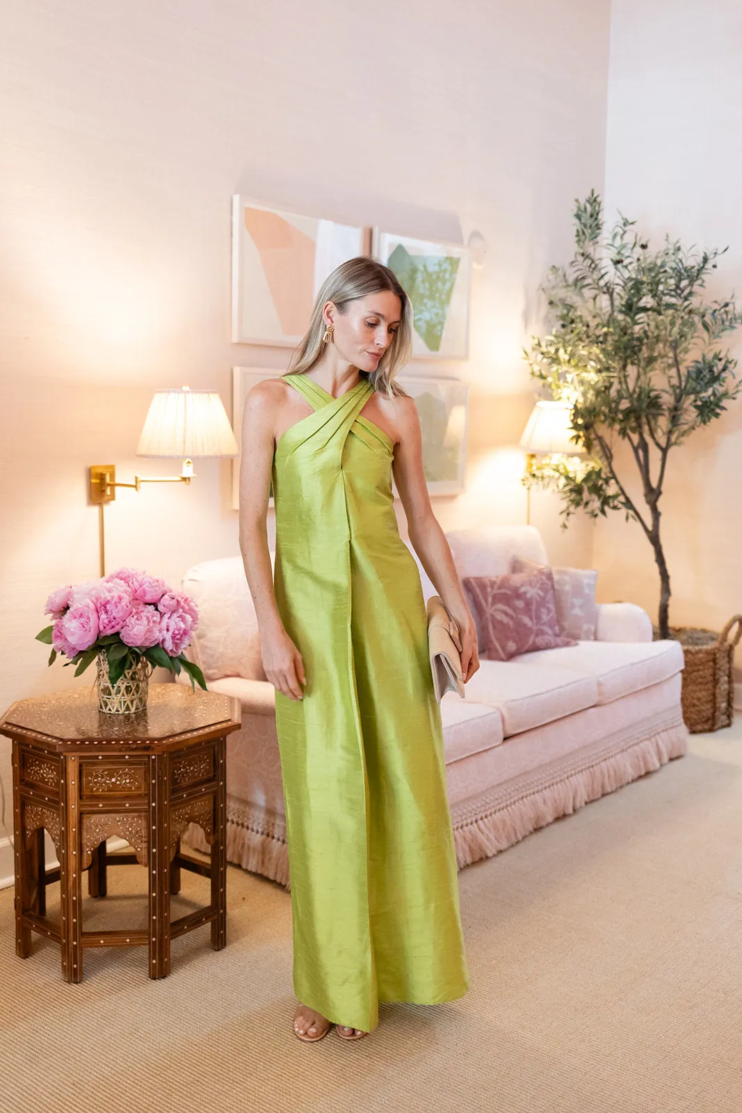 Camille Dress - Chartreuse sold by Julia Amory product image thumbnail 5