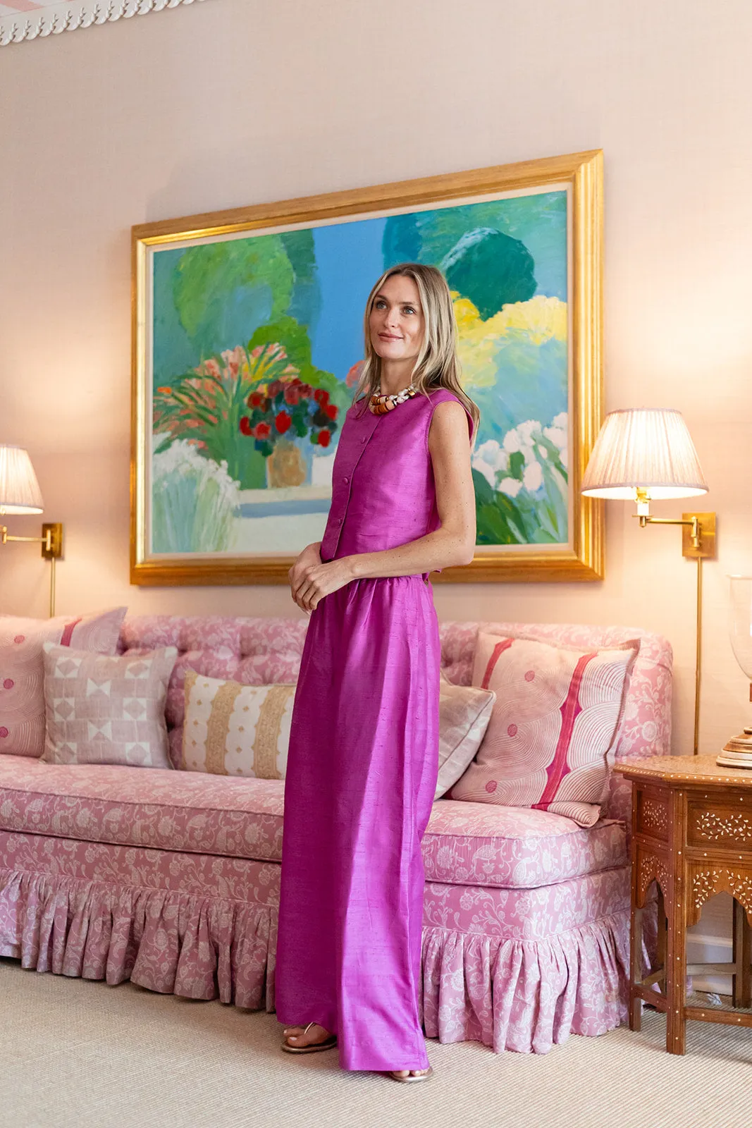 Obe Pant - Raspberry sold by Julia Amory product image thumbnail 5