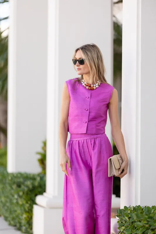 Blair Top - Raspberry sold by Julia Amory