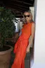 Cartagena Wrap Skirt - Tangerine sold by Julia Amory