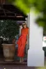 Cartagena Wrap Skirt - Tangerine sold by Julia Amory