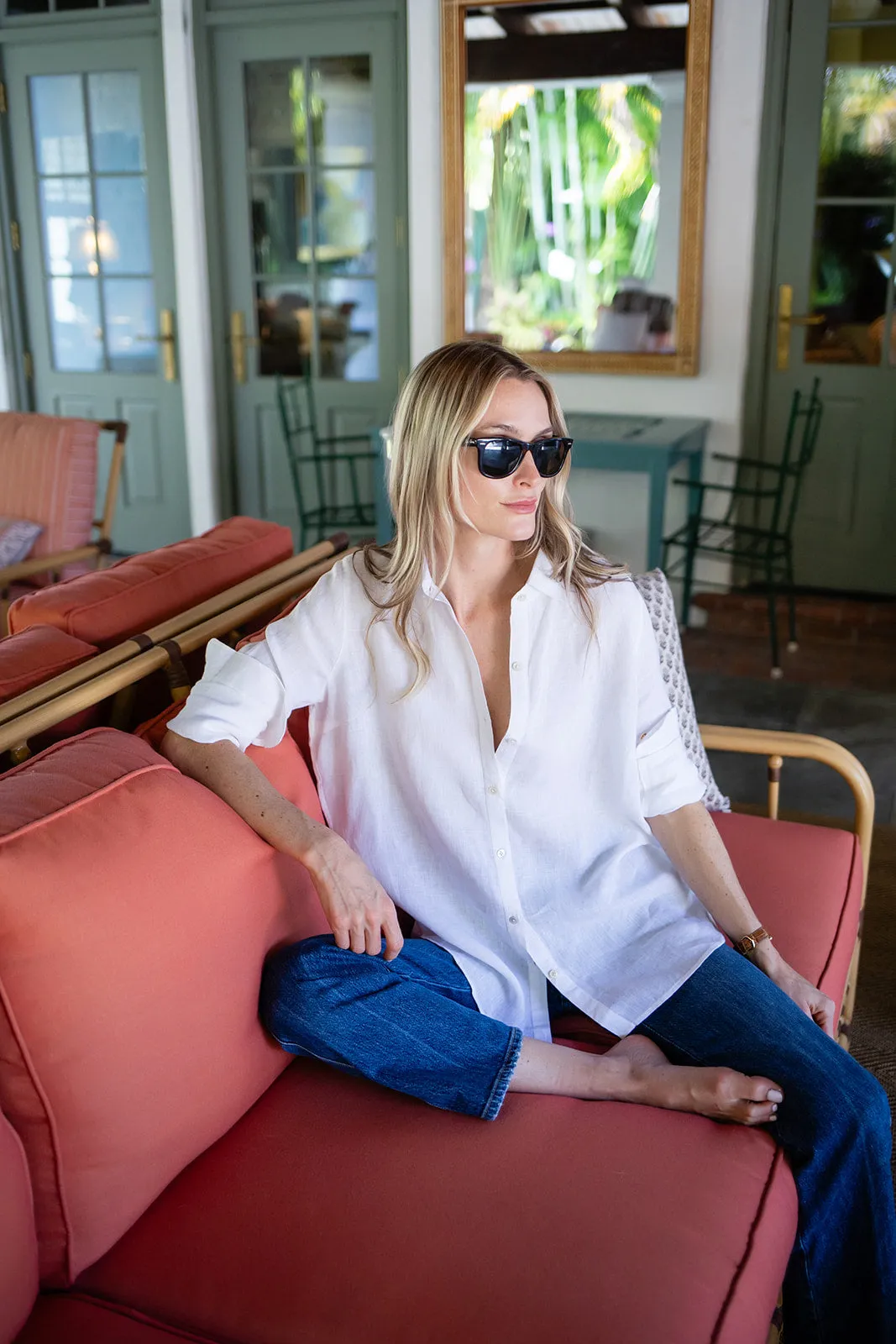 Halsey Linen Shirt - Blanc sold by Julia Amory product image thumbnail 2