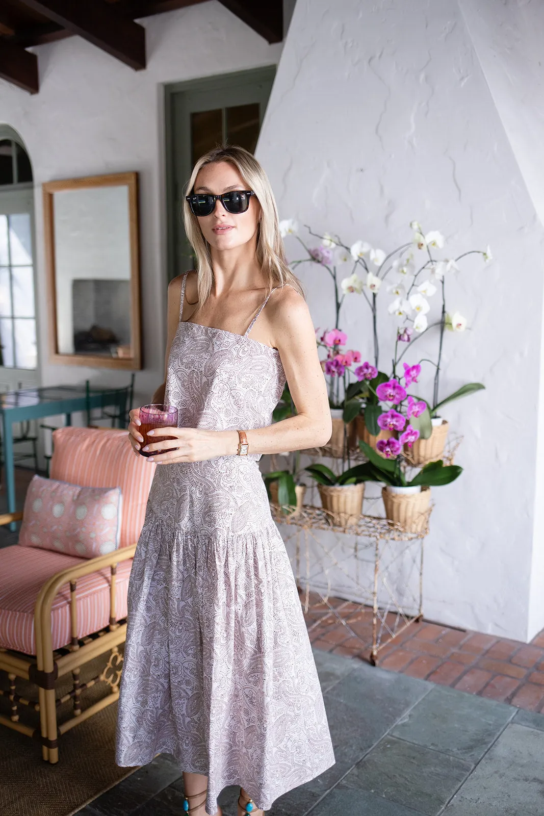 Circle Top Poplin - Coco Positano Paisley sold by Julia Amory product image thumbnail 5