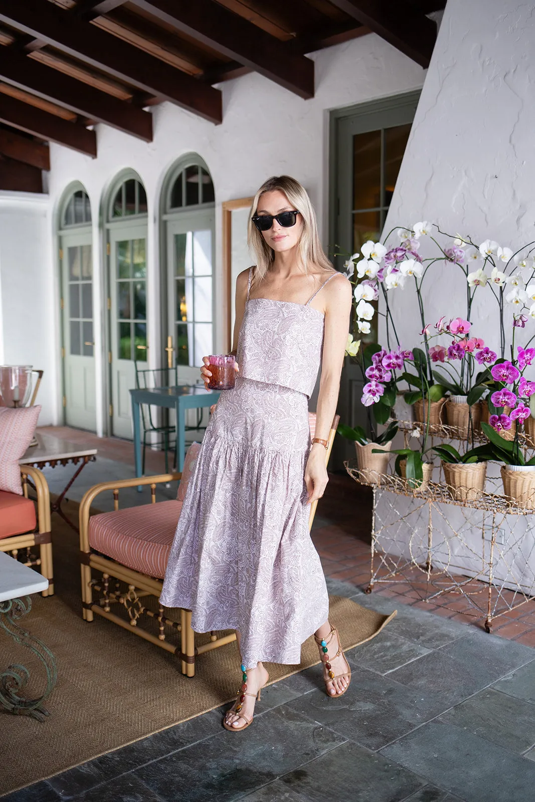 Circle Top Poplin - Coco Positano Paisley sold by Julia Amory product image thumbnail 2