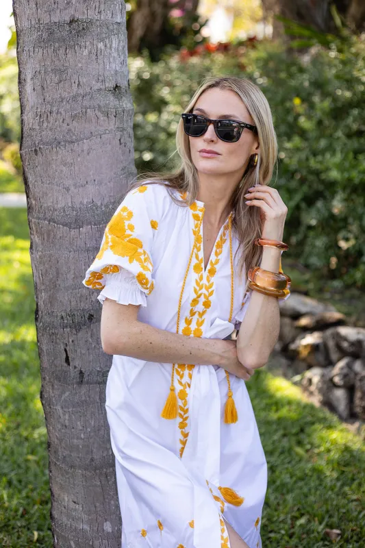 Short Sleeve Coatue - Saffron Petal sold by Julia Amory