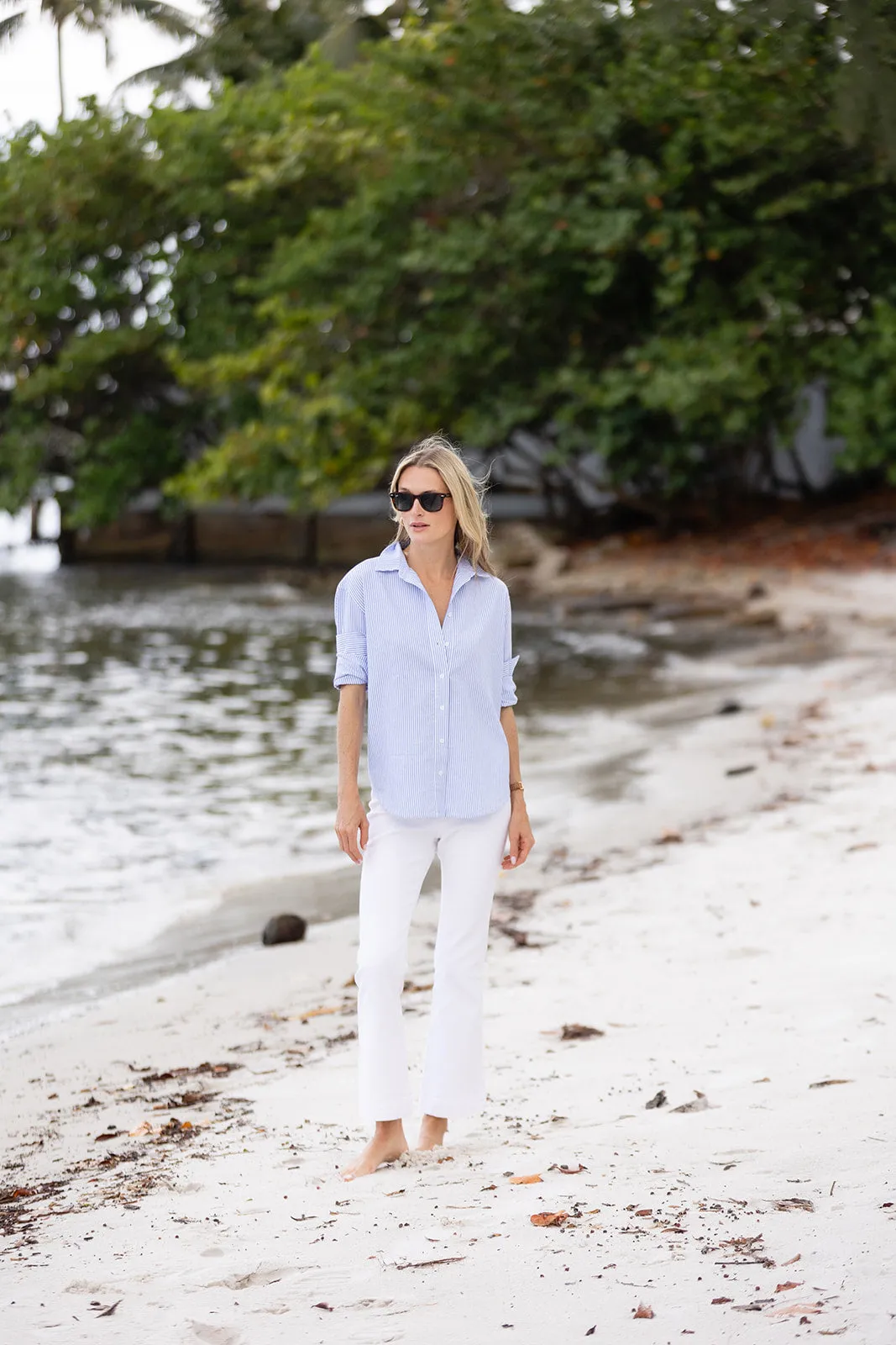 Carolyn Shirt Striped - Ciel sold by Julia Amory product image thumbnail 3