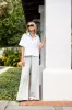Obe Pant Linen - Pale Aqua sold by Julia Amory