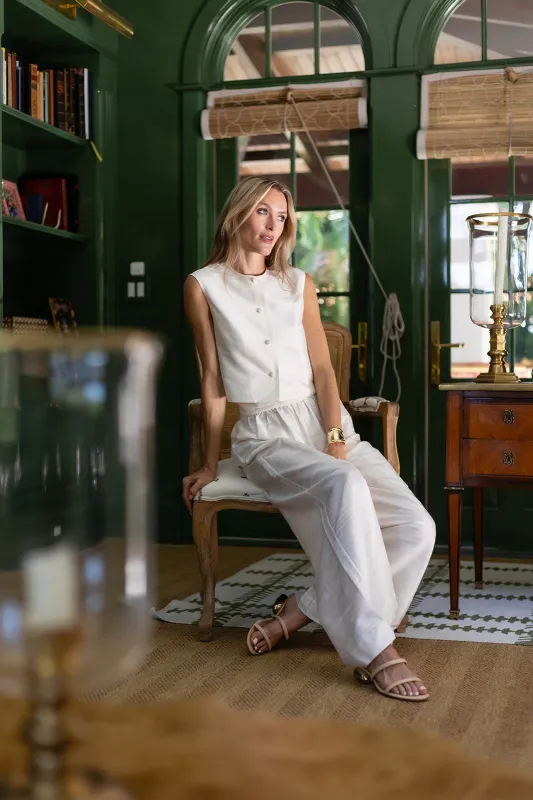 Blair Top - Blanc sold by Julia Amory