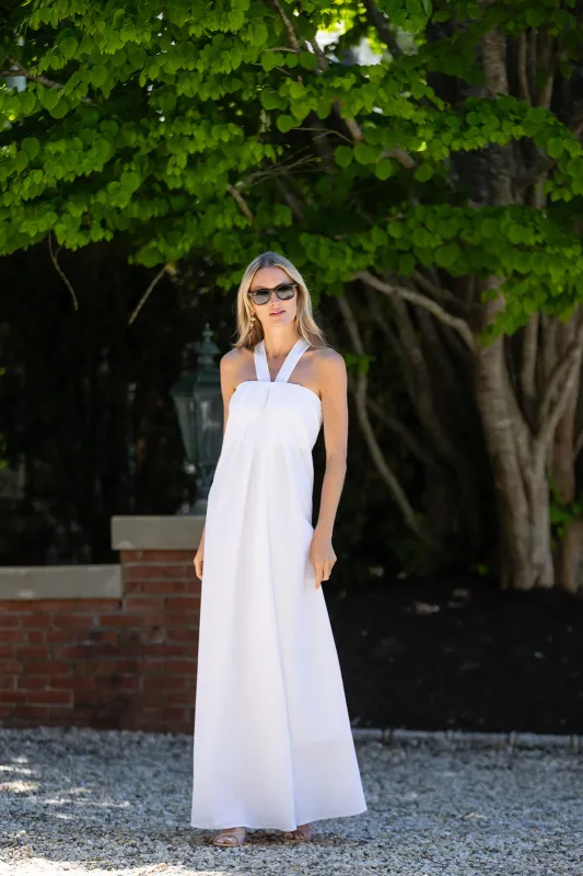 Elle Dress Poplin - Blanc sold by Julia Amory