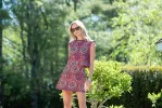 Gidget Mini Skirt - Fleur Kaleidoscope sold by Julia Amory