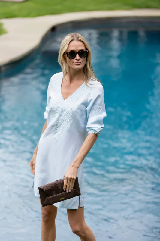 Brigette Dress - Pale Aqua sold by Julia Amory