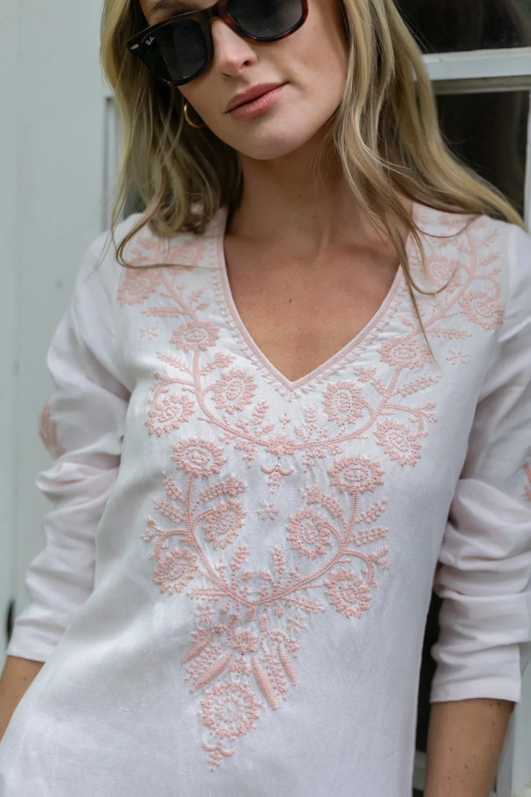 Brigette Dress - Shell Pink sold by Julia Amory product image thumbnail 2