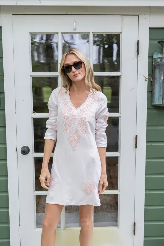 Brigette Dress - Shell Pink sold by Julia Amory