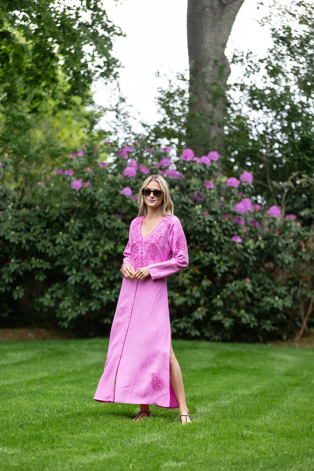 Chloe Caftan - Wild Orchid sold by Julia Amory