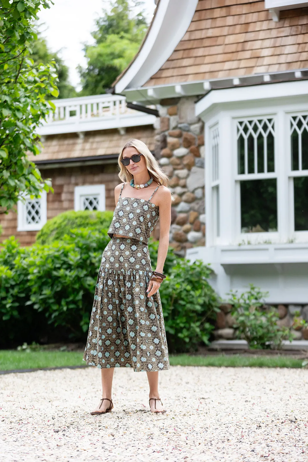 Circle Top Poplin - Ecru Sandstone sold by Julia Amory product image thumbnail 3