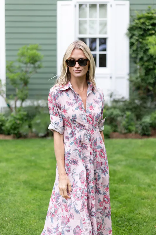 The JA Shirtdress - Wild Orchid Cap Ferrat sold by Julia Amory