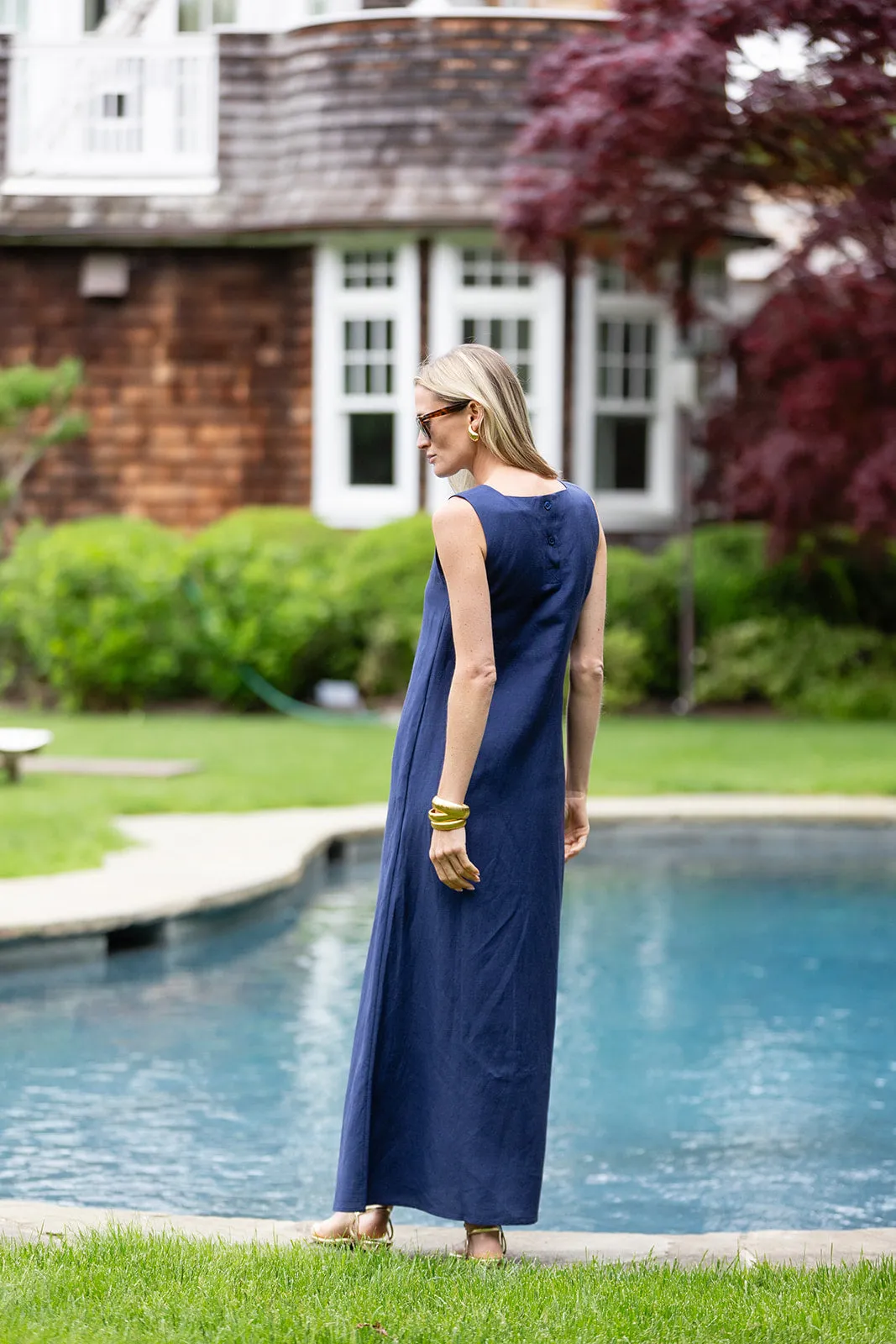 Isabella Dress - Peacoat sold by Julia Amory product image thumbnail 5