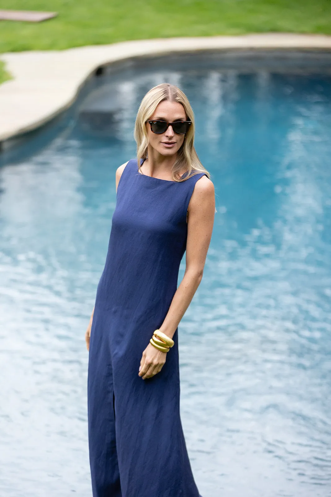 Isabella Dress - Peacoat sold by Julia Amory product image thumbnail 2