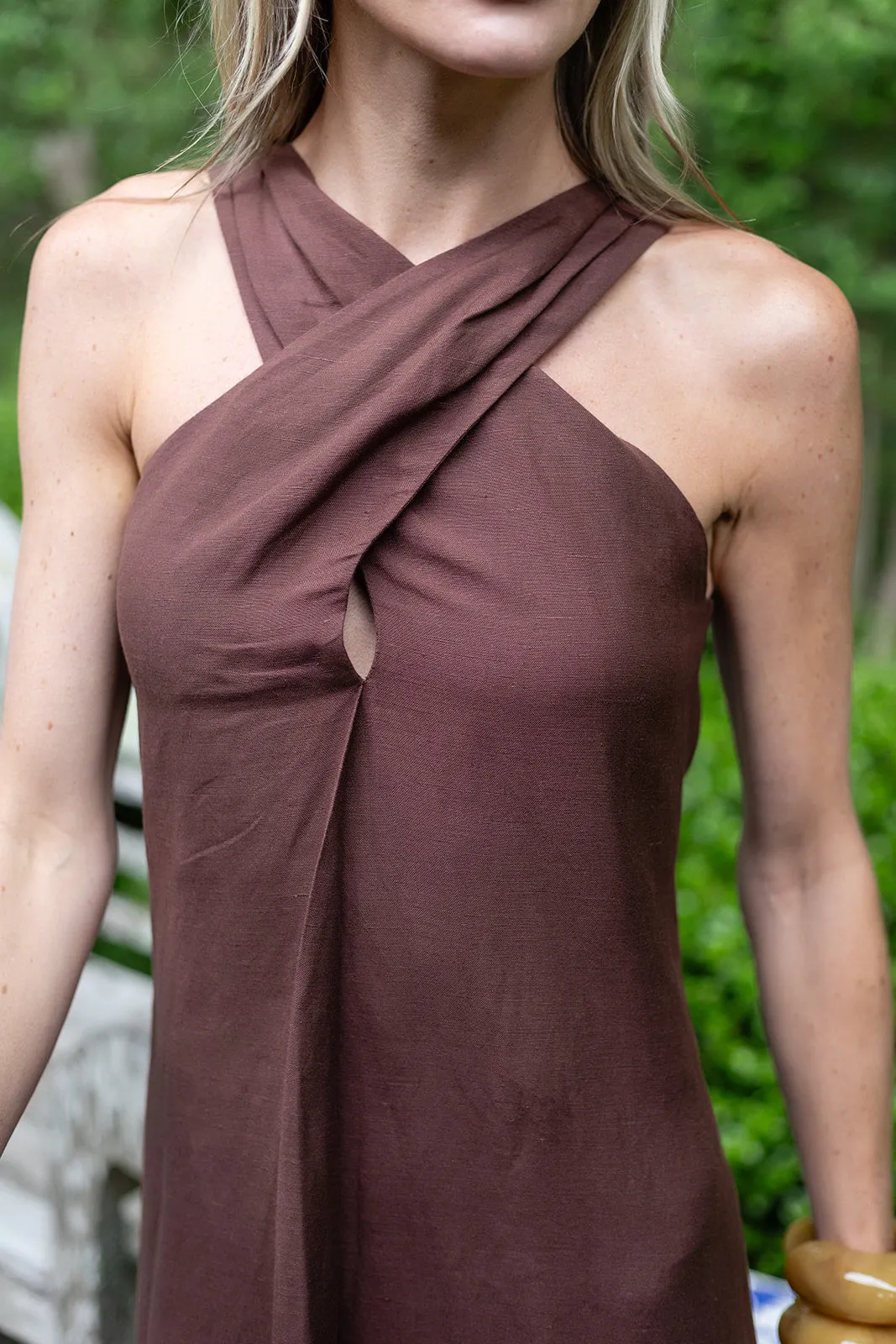 Camille Dress Linen - Coco sold by Julia Amory product image thumbnail 2