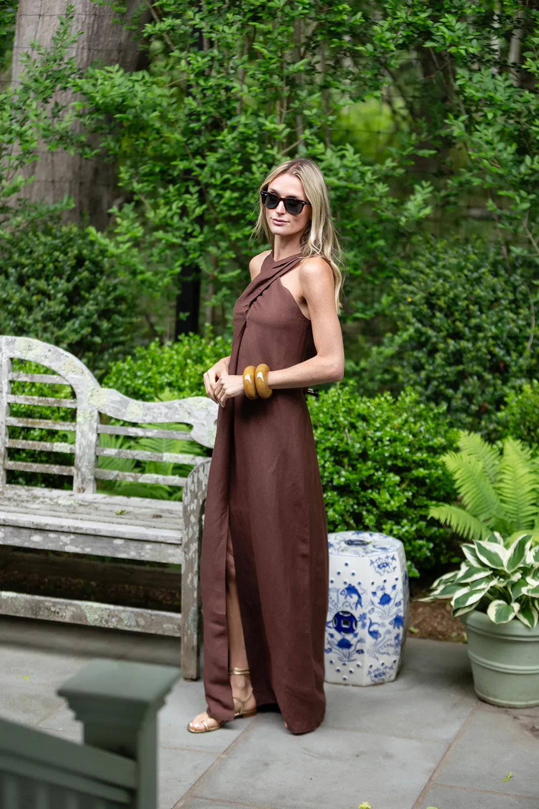 Camille Dress Linen - Coco sold by Julia Amory product image thumbnail 4