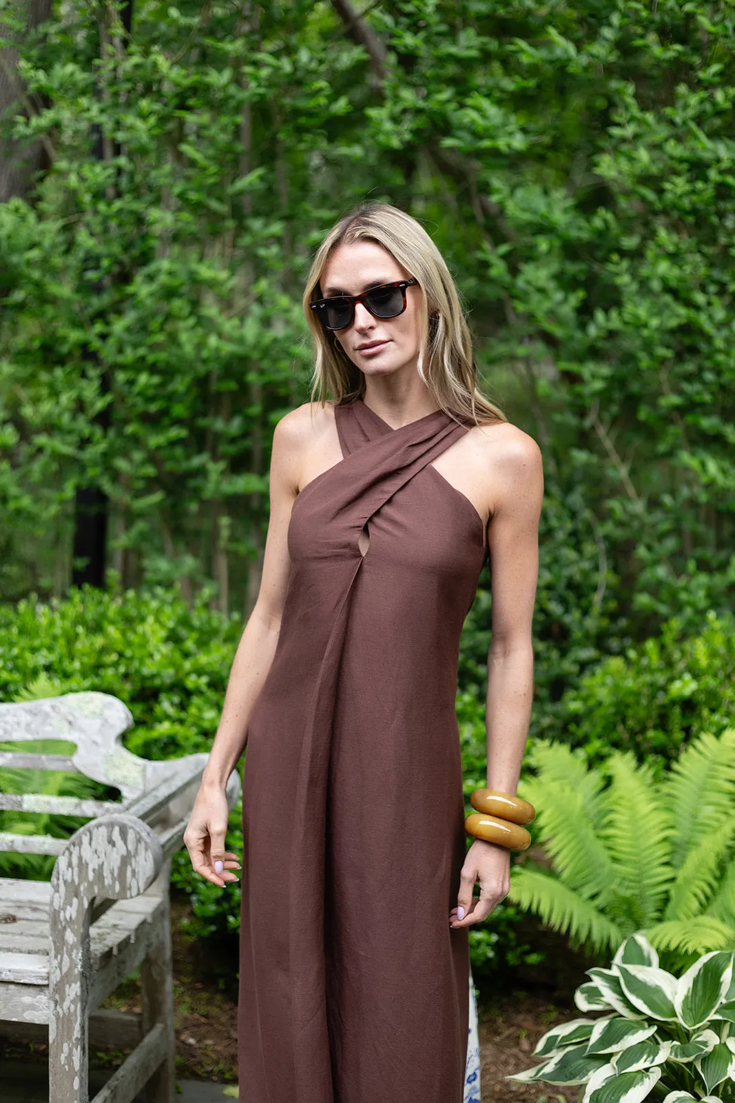 Camille Dress Linen - Coco sold by Julia Amory product image thumbnail 5