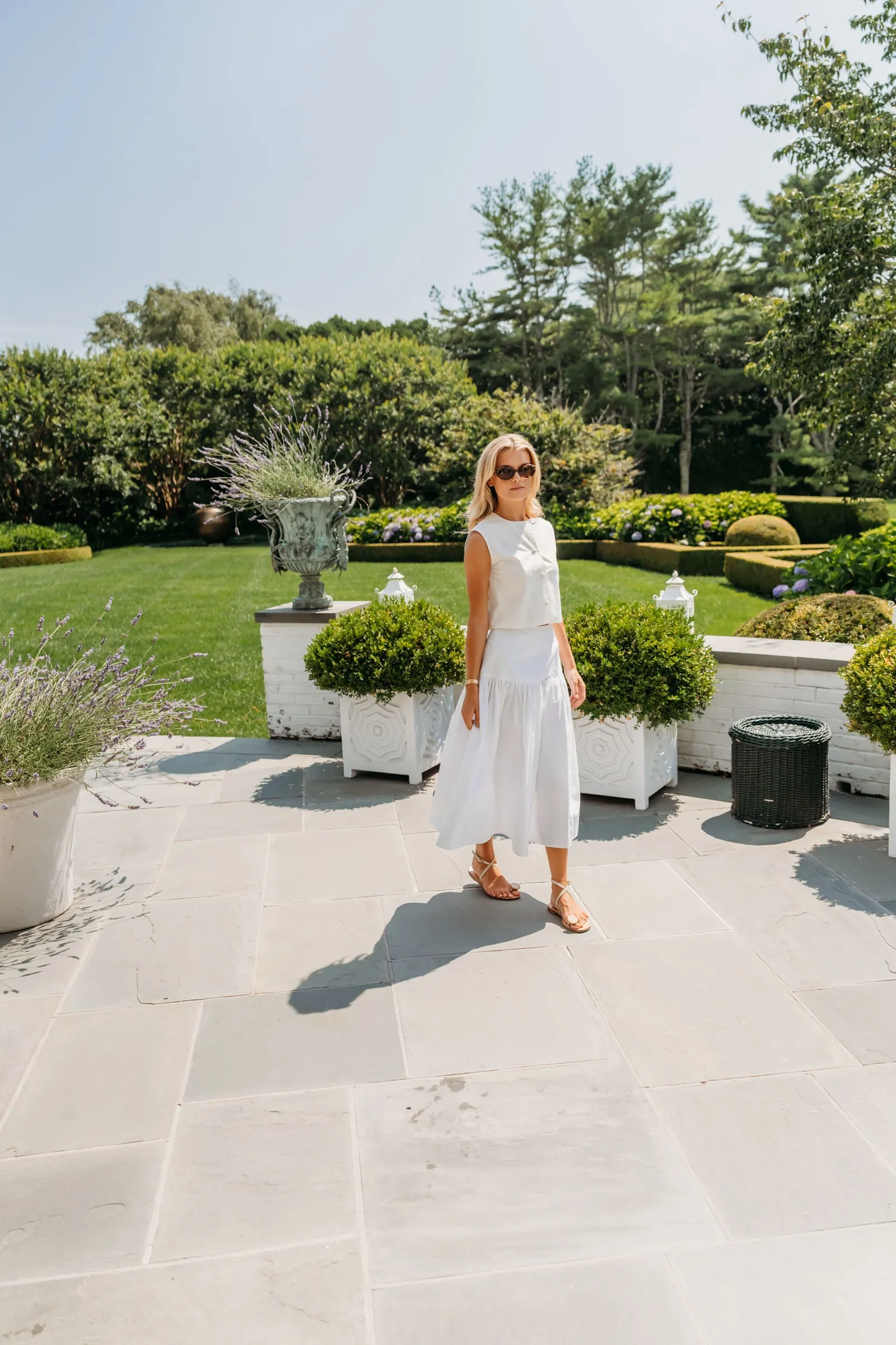 Circle Skirt Poplin - Blanc sold by Julia Amory product image thumbnail 3