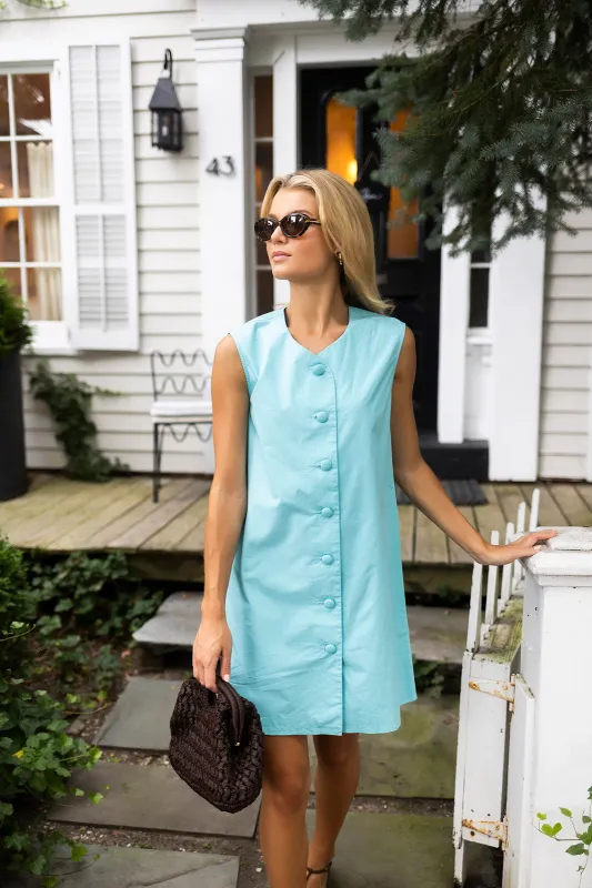 Thea Dress - Ocean Blue sold by Julia Amory