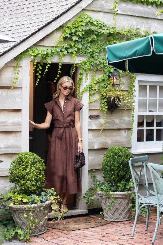 Betty Dress Linen - Coco sold by Julia Amory
