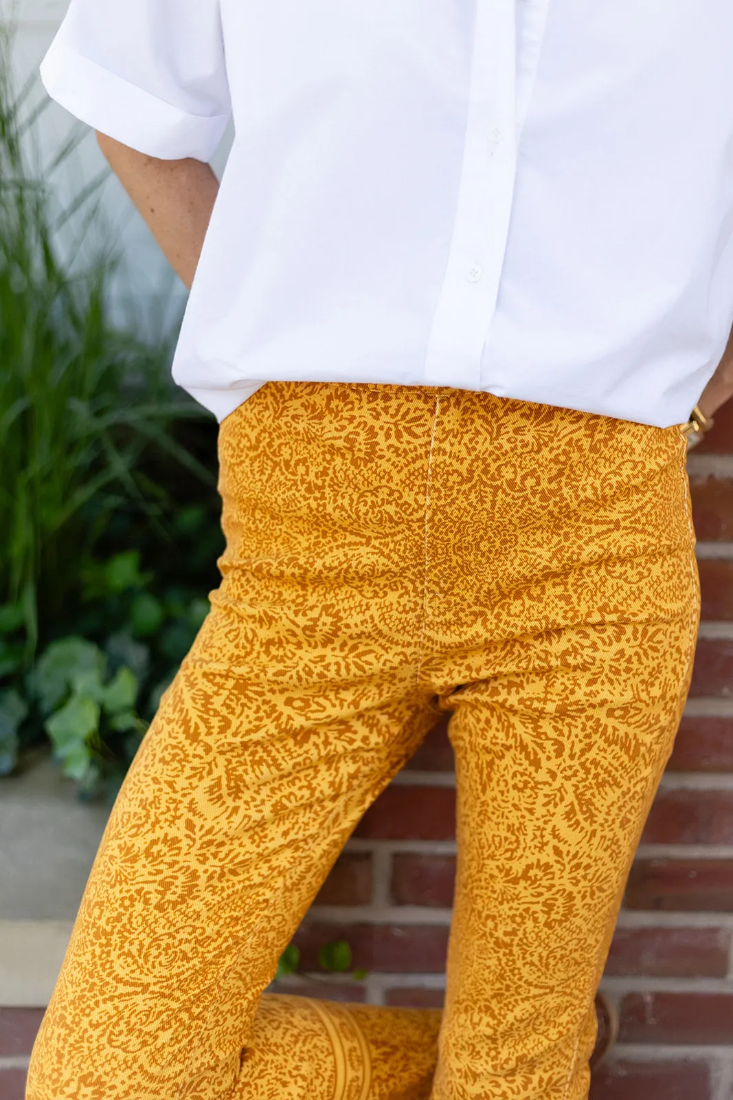 Bell Pant Twill - Saffron Cassis sold by Julia Amory product image thumbnail 2