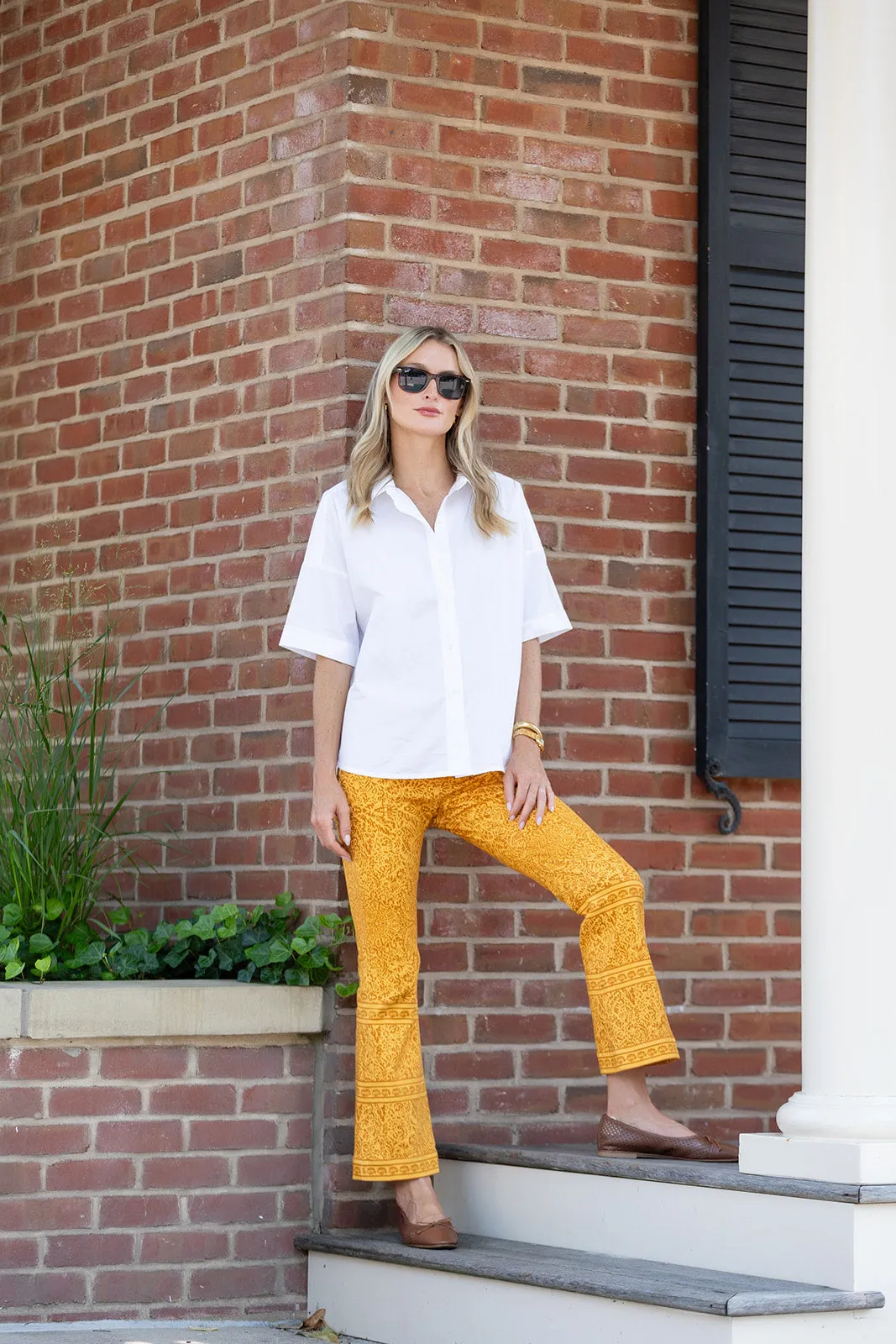 Bell Pant Twill - Saffron Cassis sold by Julia Amory product image thumbnail 5