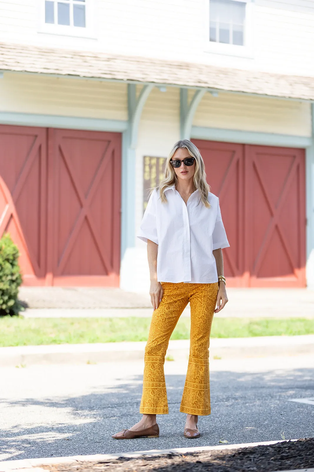 Bell Pant Twill - Saffron Cassis sold by Julia Amory product image thumbnail 4