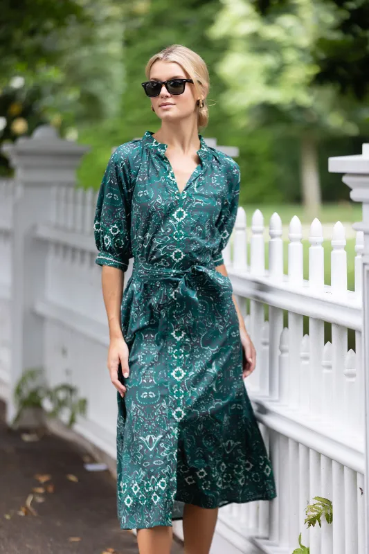 Cordelia Coatue Dress - Garden Papillon sold by Julia Amory