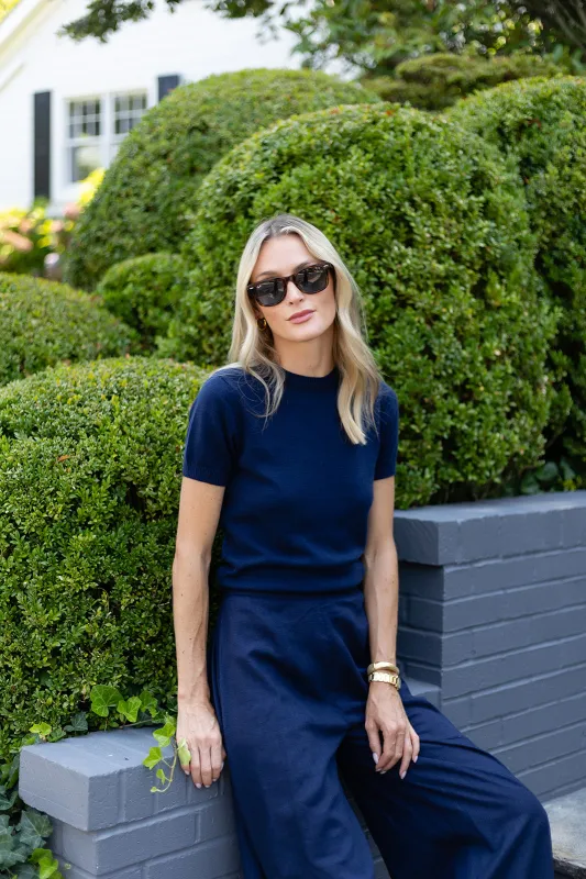 Lee Sweater - Peacoat sold by Julia Amory