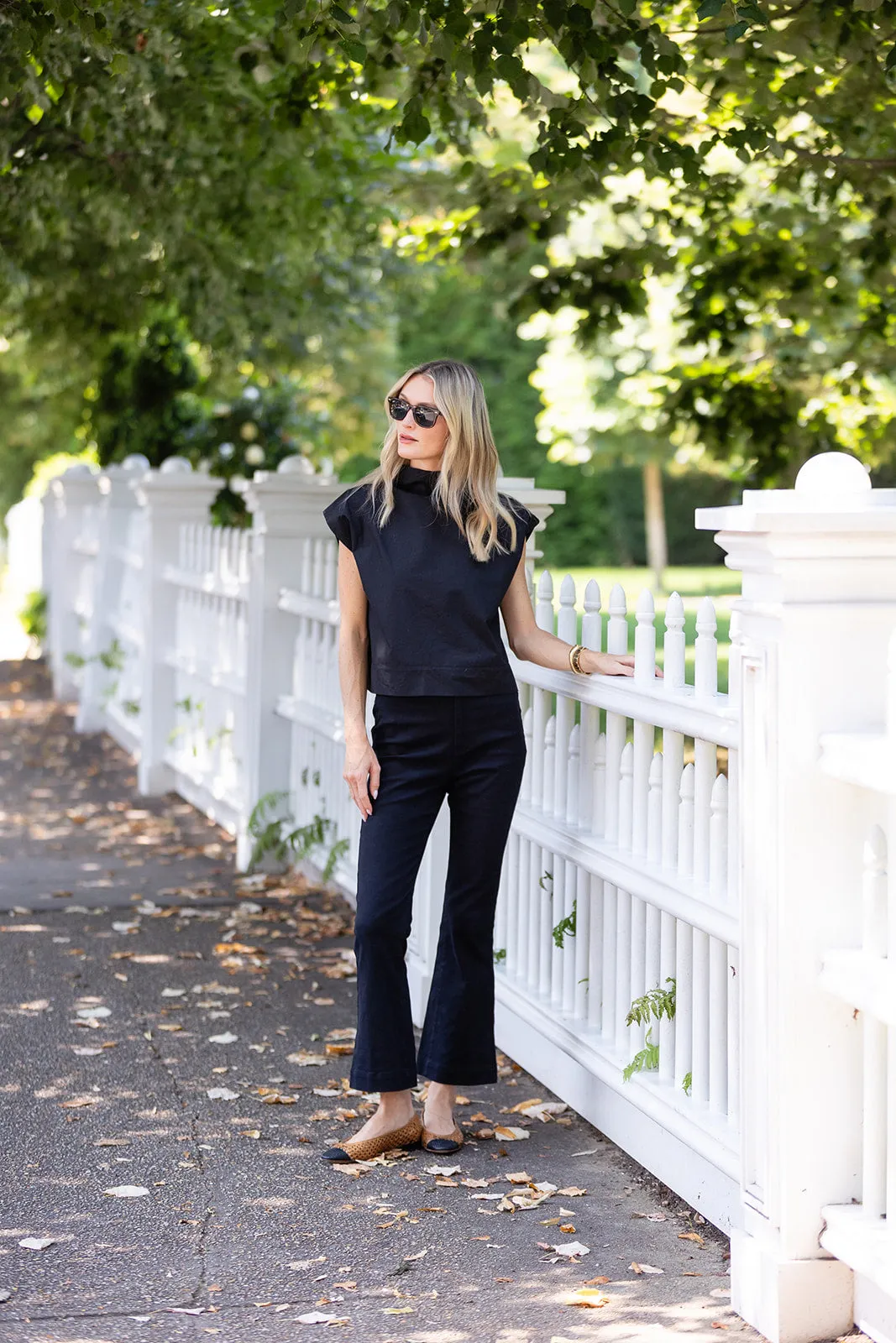 Bell Pant Twill - Noir sold by Julia Amory product image thumbnail 5