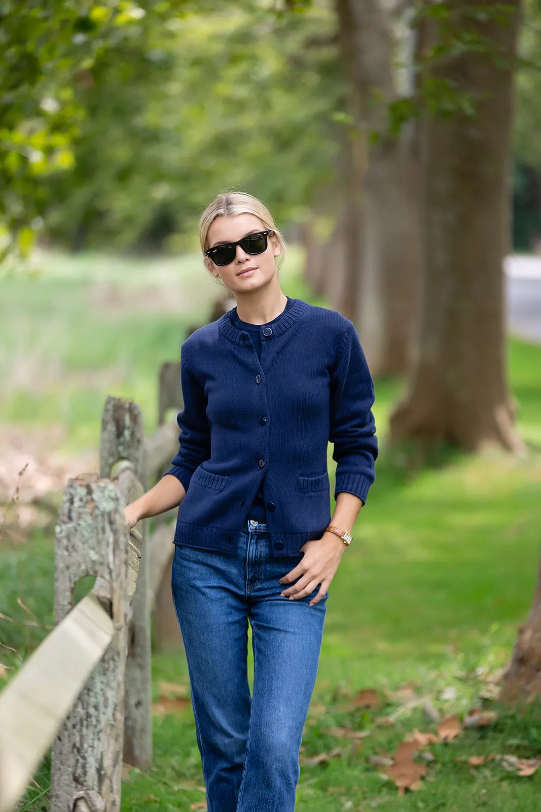 Falmouth Cardigan - Peacoat sold by Julia Amory product image thumbnail 4
