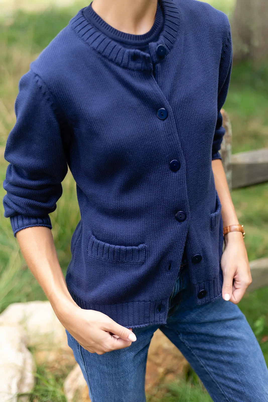 Falmouth Cardigan - Peacoat sold by Julia Amory product image thumbnail 3