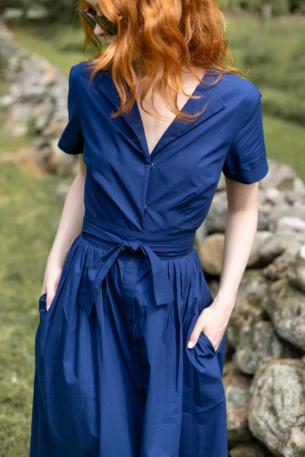 Kate Dress - Peacoat sold by Julia Amory product image thumbnail 2