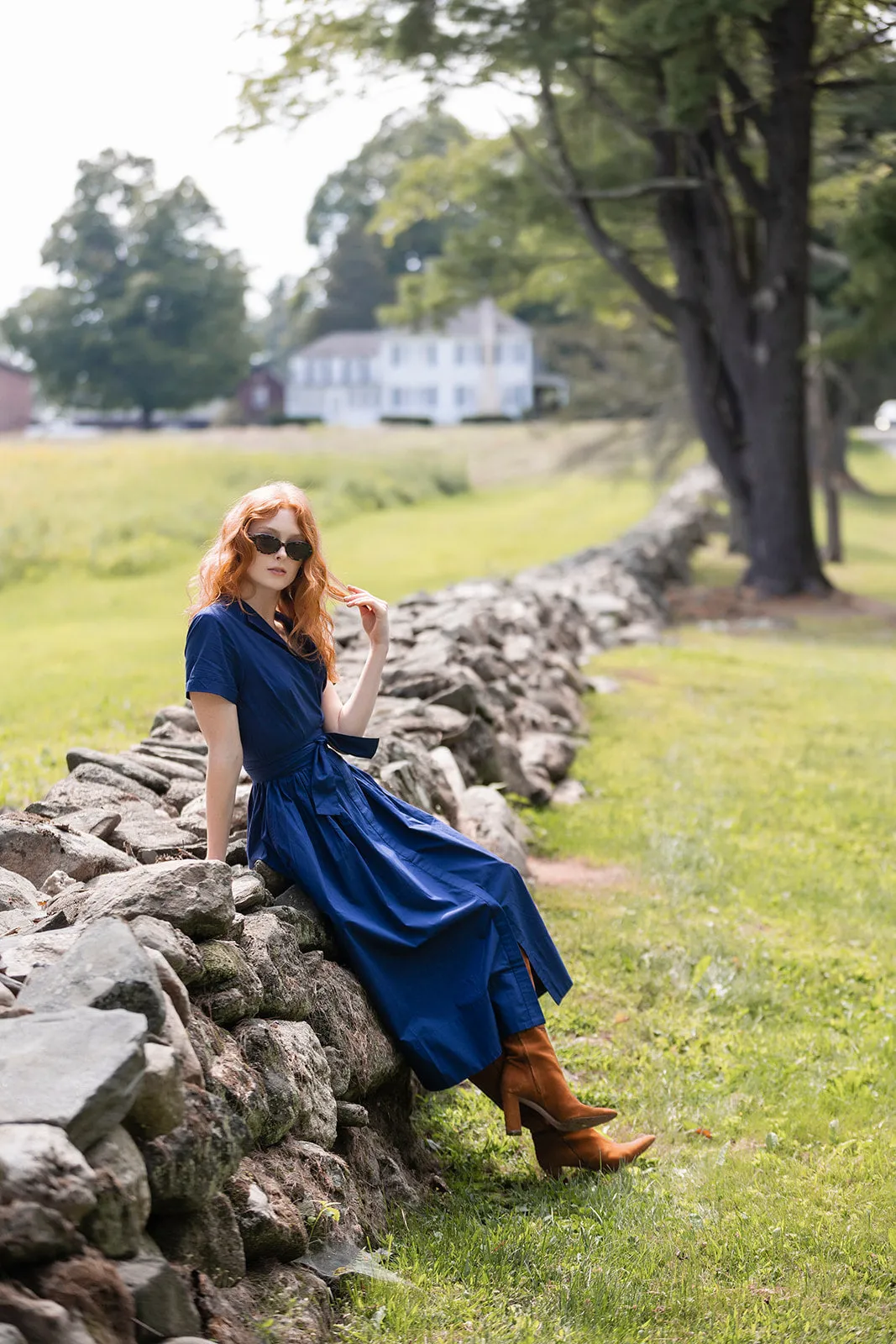 Kate Dress - Peacoat sold by Julia Amory