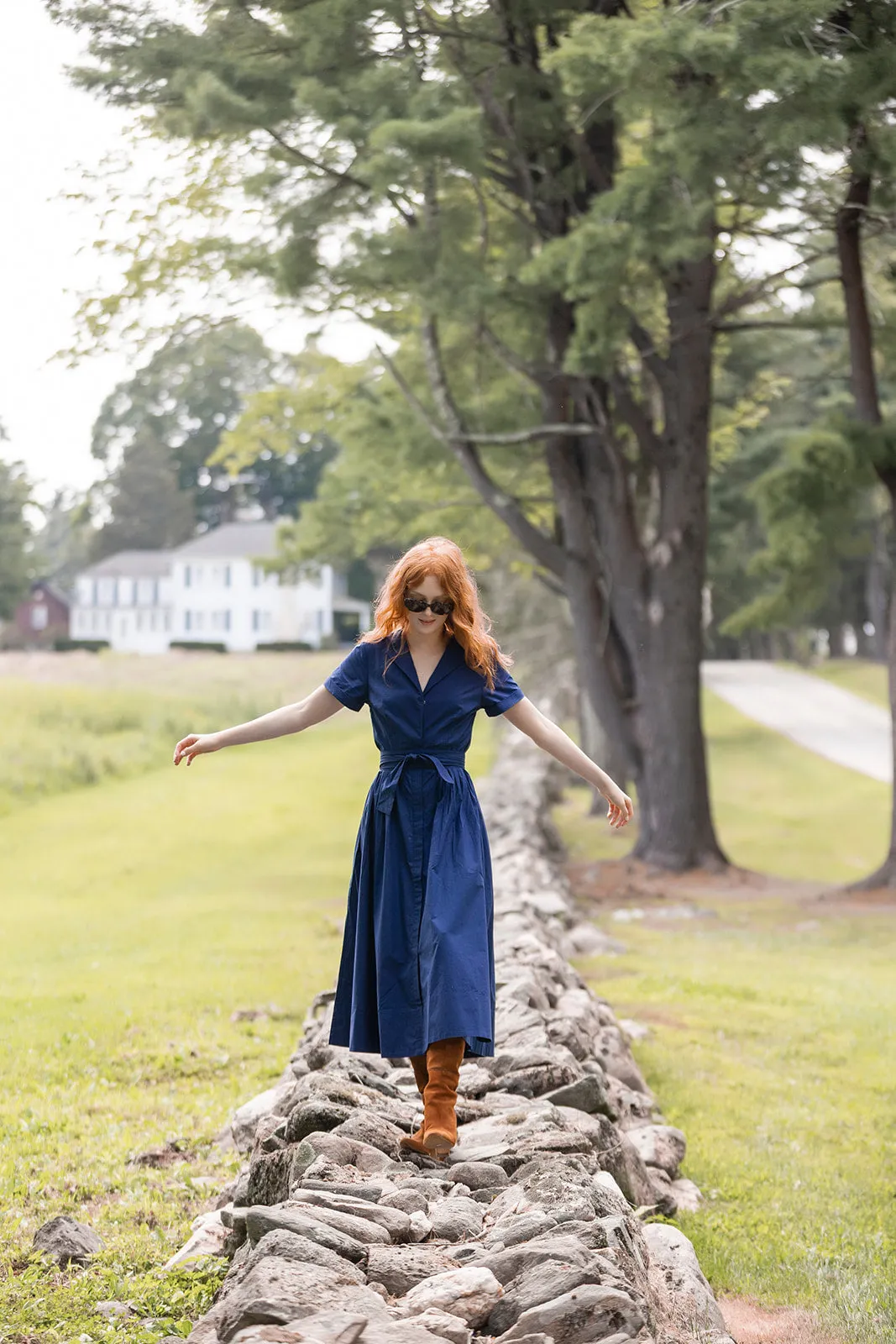 Kate Dress - Peacoat sold by Julia Amory product image thumbnail 4