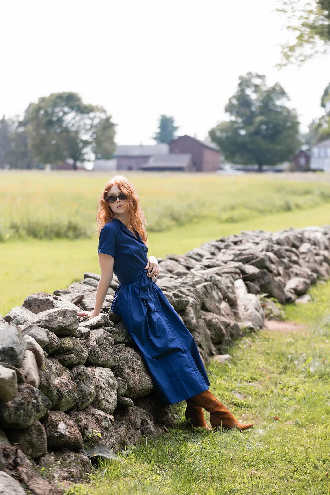 Kate Dress - Peacoat sold by Julia Amory product image thumbnail 5